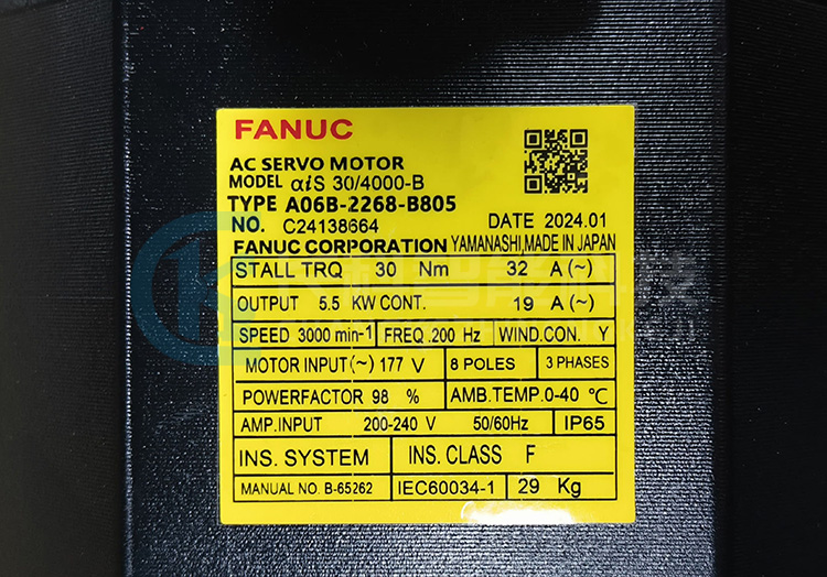 FANUC發(fā)那科機械手伺服電機A06B-2268-B805